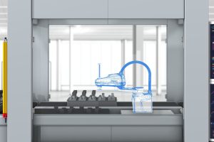 Automotive line robot simulation front