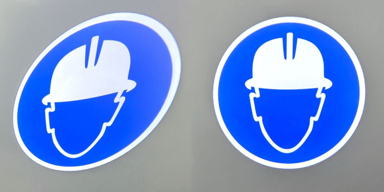 Keystone-corrected signage helps improve warehouse safety, says Projected Image