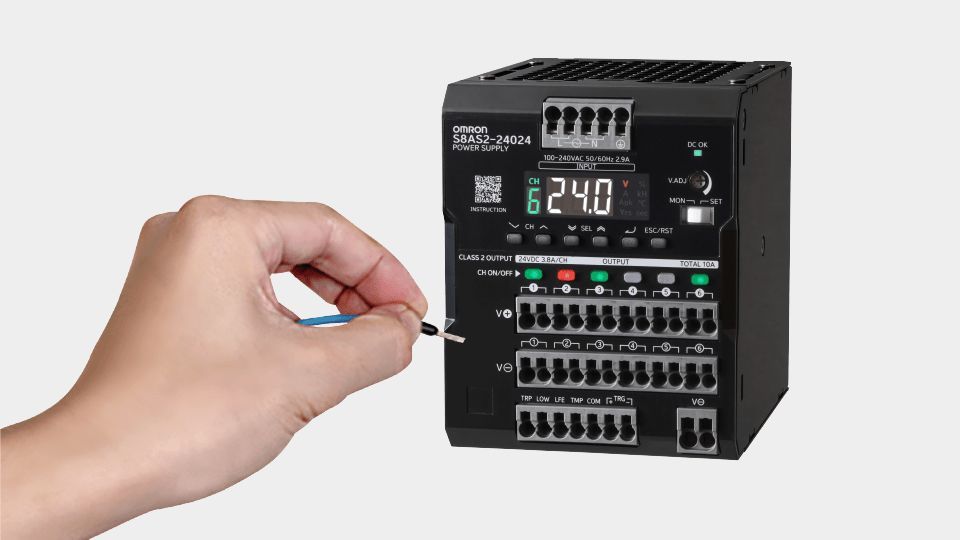 OMRON’s S8AS2 smart power supply integrates power, protection, and diagnostics in one unit
