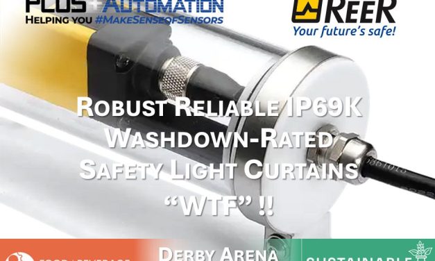 ReeR Safety’s Safety Light Curtains for Food & Beverage Applications with IP69K Washdown-rating – WTF !!