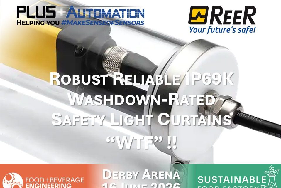 ReeR Safety’s Safety Light Curtains for Food & Beverage Applications with IP69K Washdown-rating – WTF !!