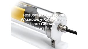 ReeR Safety’s Safety Light Curtains for Food & Beverage Applications with IP69K Washdown-rating – WTF !!