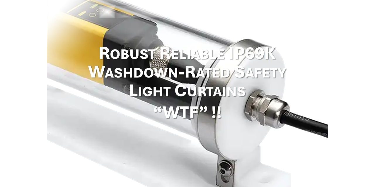 ReeR Safety’s safety light curtains for food & beverage applications with IP69K washdown-rating