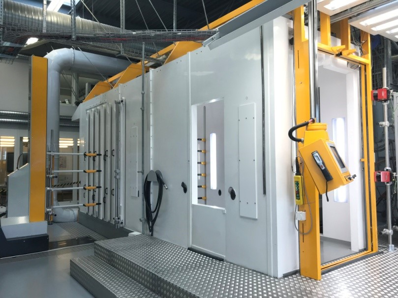 figure 2 gema coating booth for efficient and ecological powder coating
